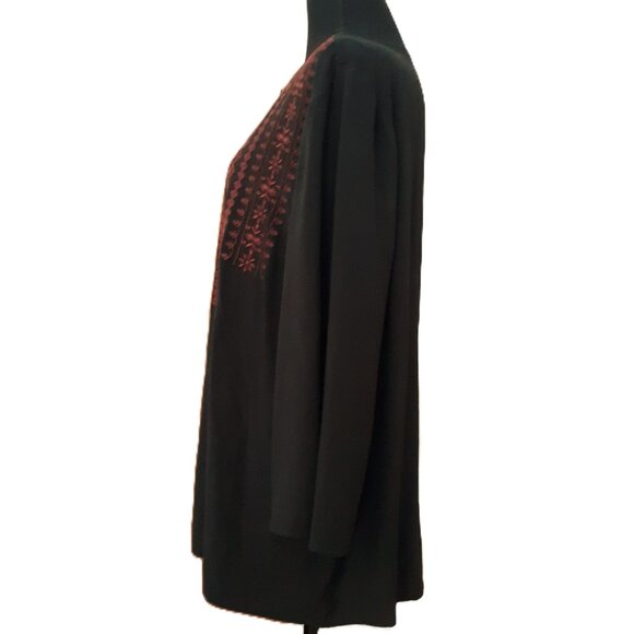 J. Jill Embroidered Blouse Plus Size 2X - Picture 4 of 6